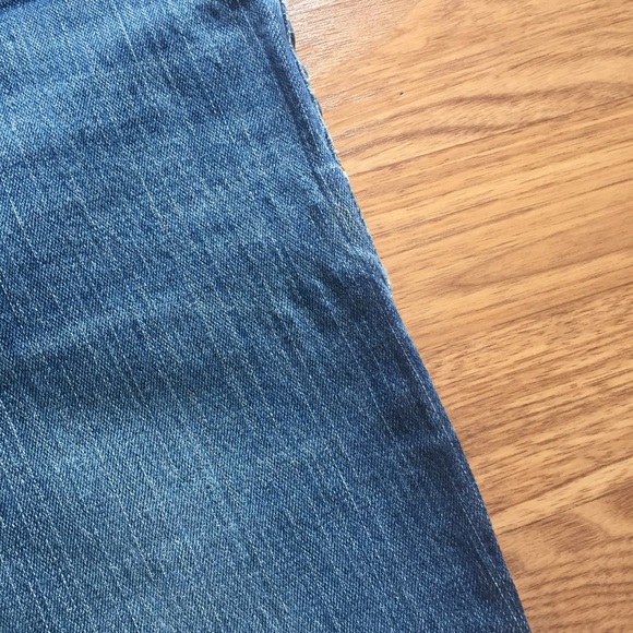 Volcom Blue Distressed Ripped Cropped Jeans Size 7 - Picture 4 of 10